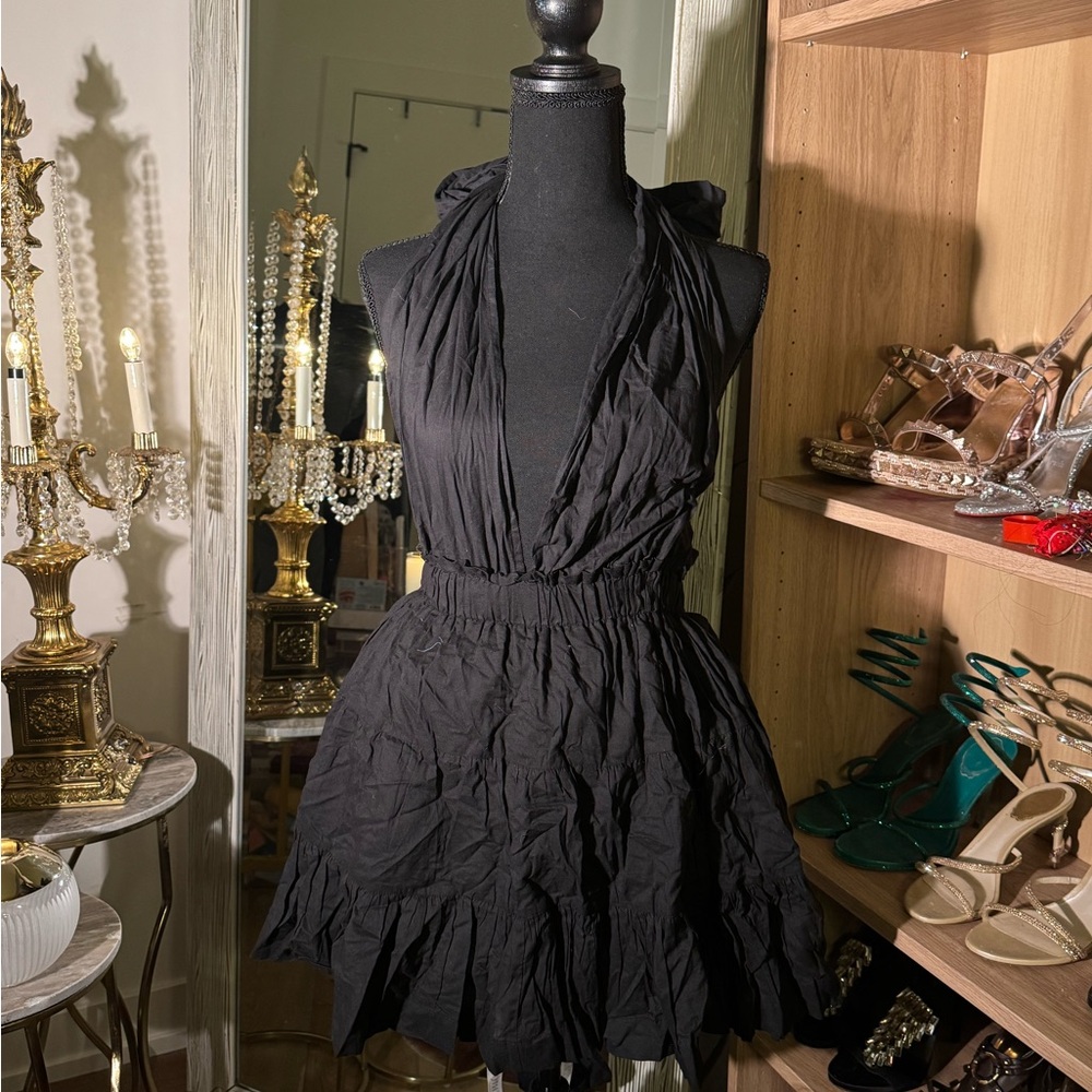 Chic Le Frique Milsey mini dress - Elegant Black Halter Dress